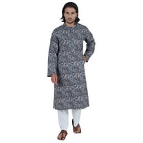 Atasi Designer Kurta For Men’s Printed Chinese Collar Summer Ethnic Party Wear