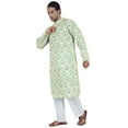 thumbnail image 1 of Atasi Designer Kurta For Menâ€™s Printed Chinese Collar Summer Ethnic Party Wear, 1 of 7