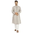 thumbnail image 1 of Atasi Designer Kurta For Menâ€™s Printed Chinese Collar Summer Ethnic Party Wear, 1 of 7