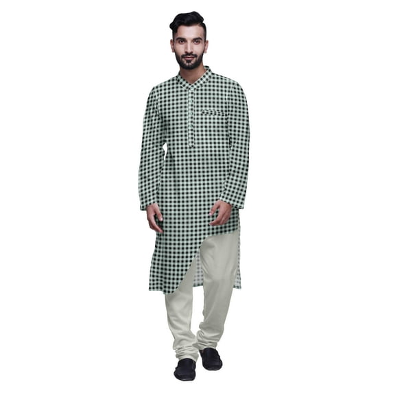 Atasi Designer Kurta Set For Boys Printed Long Kurta Pajama Summer Clothing