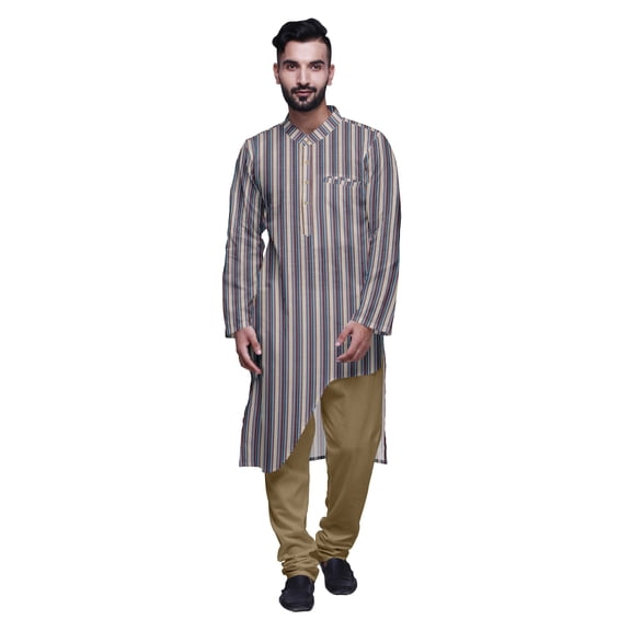 Atasi Designer Kurta Set For Boys Printed Long Kurta Pajama Summer Clothing