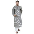 thumbnail image 1 of Atasi Ethnic Long Sleeves Kurta For Menâ€™s Printed Chinese Collar Mens Party Wear, 1 of 7