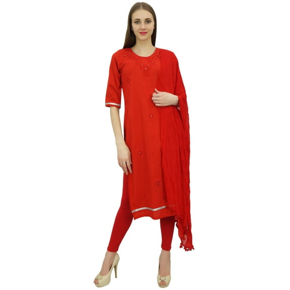 Atasi Indian Bollywood Straight Red Salwar Suit Wedding Ethnic Party Wear - 24