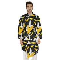 Atasi Indian Designer Kurta For Mens Casual Traditional Printed Ethnic Long Shirt Kurta