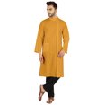 thumbnail image 1 of Atasi Indian Designer Kurta For Mens Party Wear Traditional Dress Solid Ethnic Long Shirt, 1 of 7