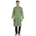 thumbnail image 1 of Atasi Indian Designer Kurta For Mens Party Wear Traditional Dress Solid Ethnic Long Shirt, 1 of 7