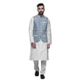 thumbnail image 1 of Atasi Indian Traditional Kurta Churidar Pajama Set With Nehru Jacket For Men, 1 of 3