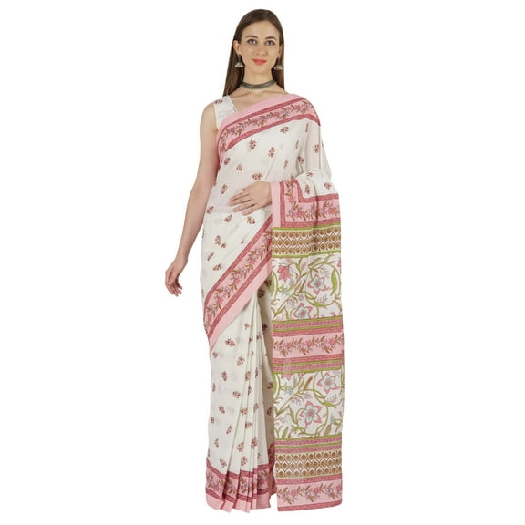 Atasi Indian Women CottonSareeEveryday Office WearSareeWith Stitched Blouse Ethnic Wear