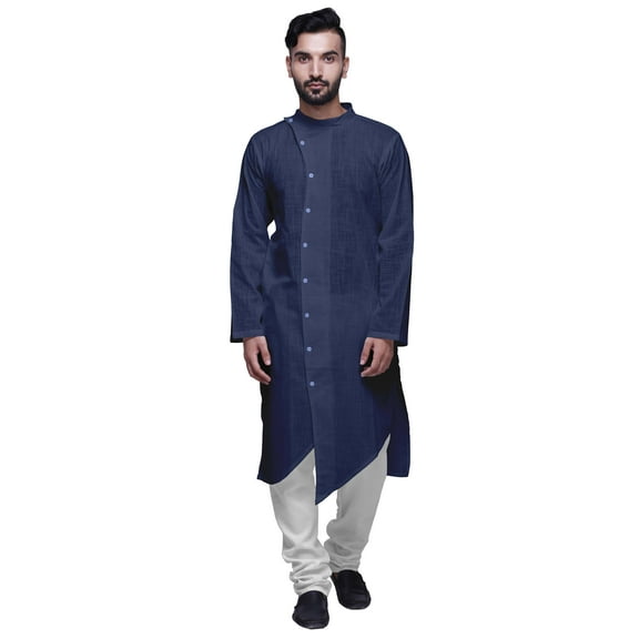 Atasi Long Button Down Kurta For Boys Solid Festive Clothing Ethnic Mens Wear