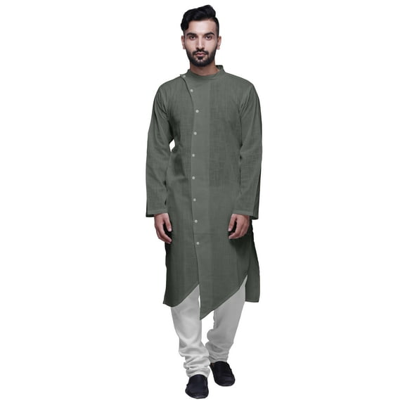 Atasi Long Button Down Kurta For Boys Solid Festive Clothing Ethnic Mens Wear