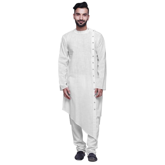 Atasi Long Sleeve Kurta For Men Designer Asymmetrical Cut Ethnic Kurta For Boys