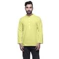 thumbnail image 1 of Atasi Long Sleeve Kurta For Men Solid Mandarin Collar Ethnic Shirt, 1 of 6