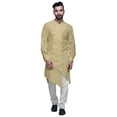 thumbnail image 1 of Atasi Long Sleeve Mens Kurta Solid Cotton Flex Mens Long Kurta Shirt-XXXX-Large, 1 of 6
