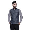 thumbnail image 1 of Atasi Marriage Ethnic Coat For Men Printed Nehru Jacket Mens Bandhgala Casual Vest Jacket-Small, 1 of 3