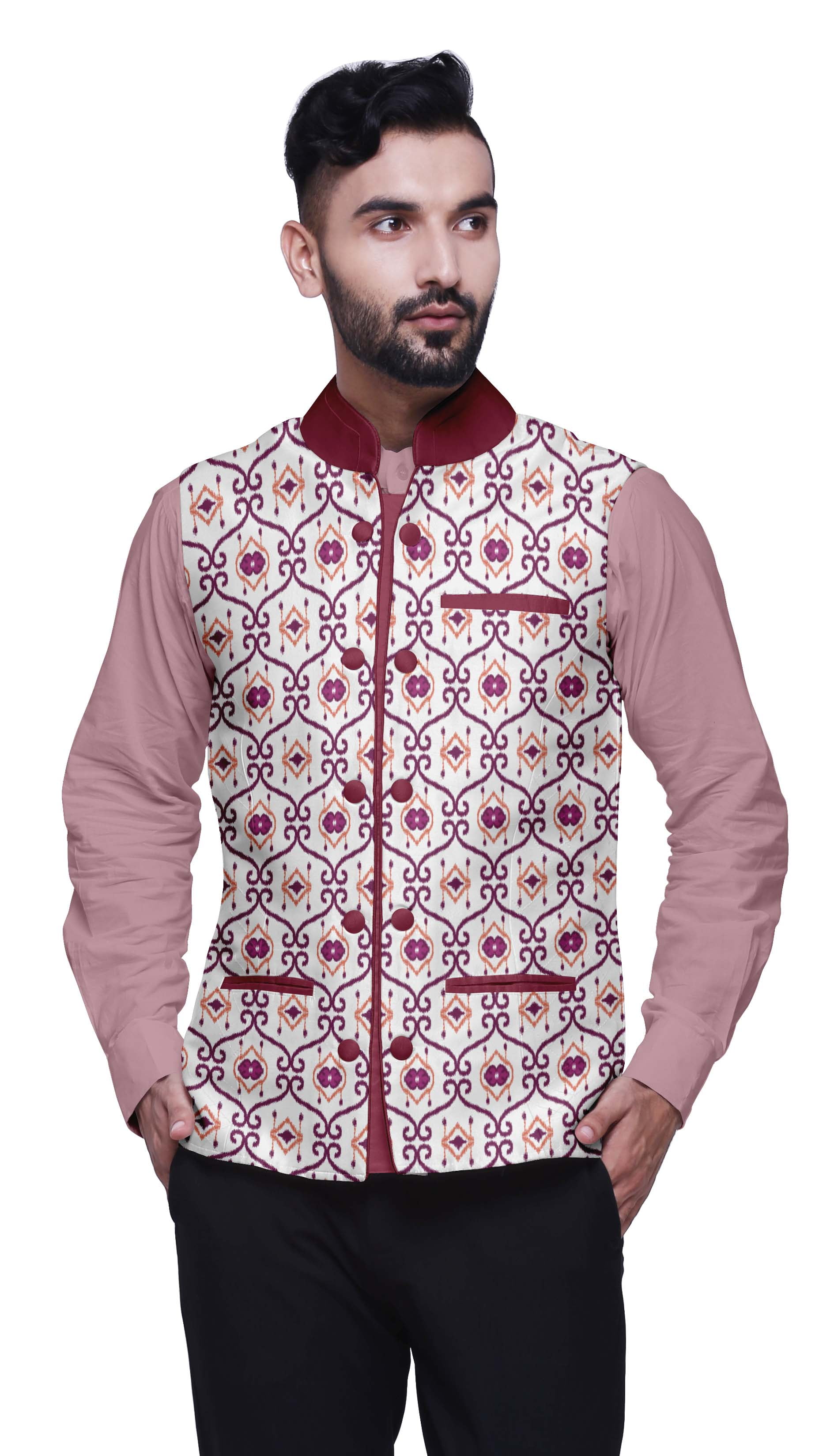 Hangup Men's Ethnic Embroidered Nehru Jacket – Hangupindia