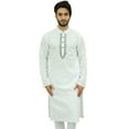 thumbnail image 1 of Atasi Men's White Kurta Pajama Set Indian Ethnic Punjabi Long Shirt-XXX-Large, 1 of 6