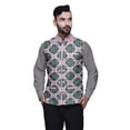 thumbnail image 1 of Atasi Mens Casual Jackets Lightweight Partywear Indian Waistcoat Printed Nehru Jacket-Medium, 1 of 3