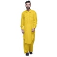 thumbnail image 1 of Atasi Mens Pathani Kurta Pajama Set Long Kurta Pyjama Pants For Men, 1 of 5
