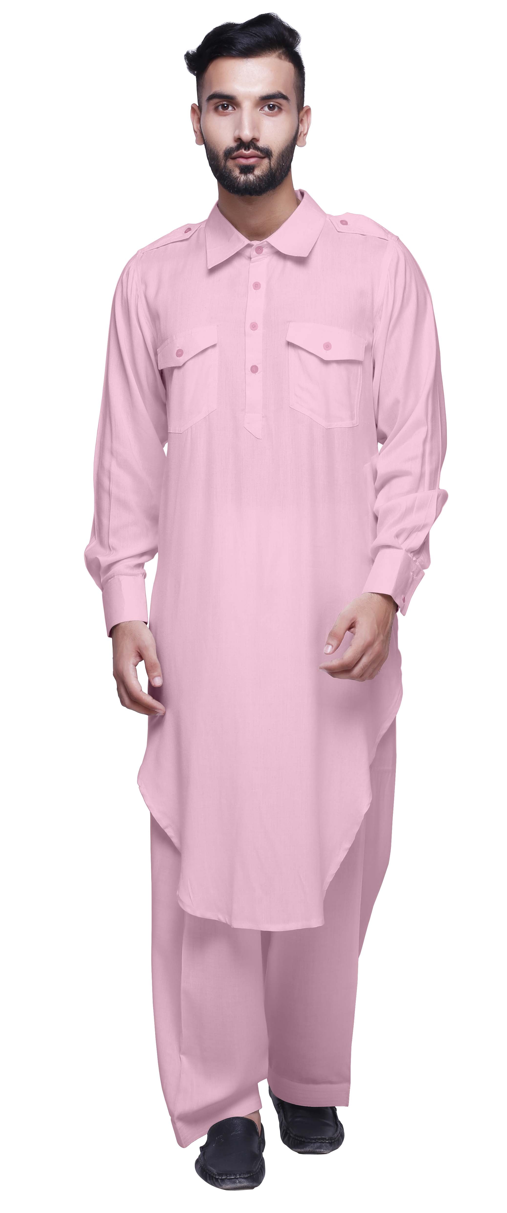 Atasi Mens Pathani Kurta Pajama Set Long Kurta Pyjama Pants For Men -  Walmart.com