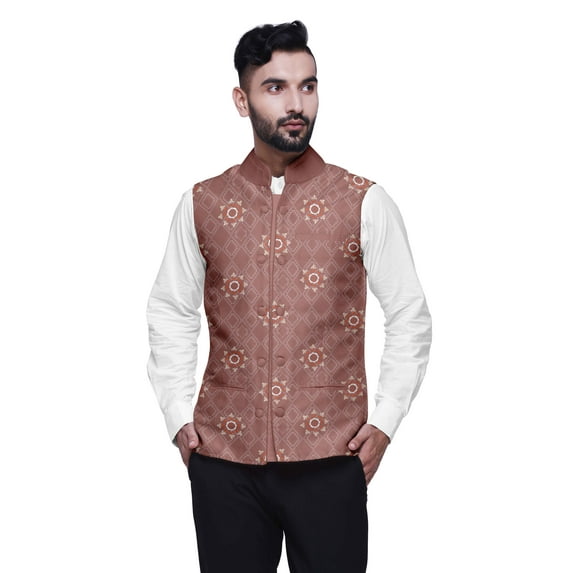 Atasi Party Wear Jacket For Men Printed Casual Coat Elegant Wedding Blazer-Medium