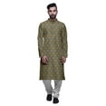 thumbnail image 1 of Atasi Party Wear Kurta Pajama For Men Mandarin Collar Ethnic Printed Kurta Set, 1 of 5