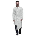 thumbnail image 1 of Atasi Party Wear Kurta Set For Men Mandarin Collar Ethnic Printed Kurta Pajama, 1 of 2