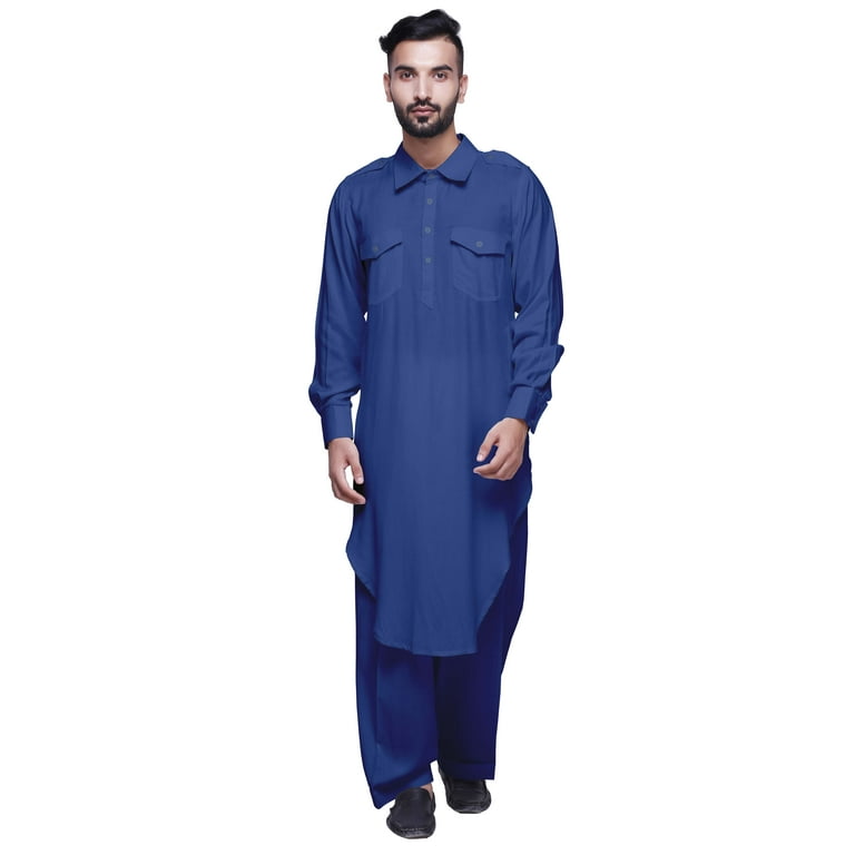 Atasi Pathani Kurta Pajama For Men Rayon Casual Kurta Pyjama Set