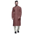 thumbnail image 1 of Atasi Printed Designer Kurta For Boys Casual Kurta Pajama Set Ethnic Summer Clothing, 1 of 5