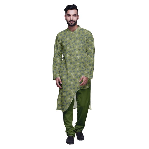 Atasi Printed Ethnic Kurta Pajama Set Summer Party Wear Kurta Pyjama For Men