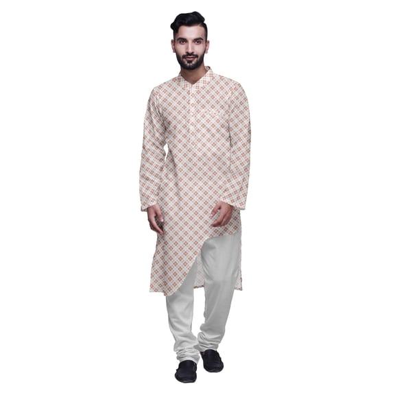 Atasi Printed Ethnic Kurta Pajama Set Summer Party Wear Kurta Pyjama For Men