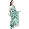 thumbnail image 1 of Atasi Printed Poly Georgette Saree For Womens Traditional Indian Wear Saree With Stitched Blouse-AM, 1 of 7