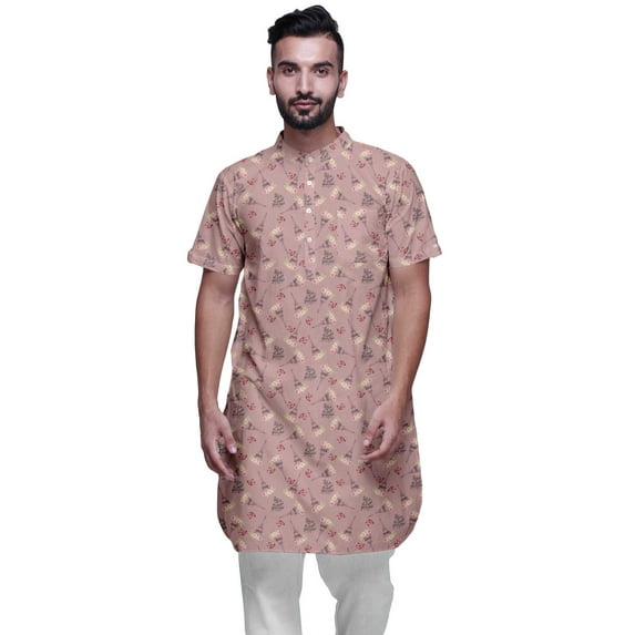Atasi Printed Summer Kurta For Men Party Wear Casual Kurtas Ethnic Clothing