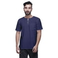 thumbnail image 1 of Atasi Short Kurta For Men Stylish Solid Cotton Poplin Summer Clothing, 1 of 6