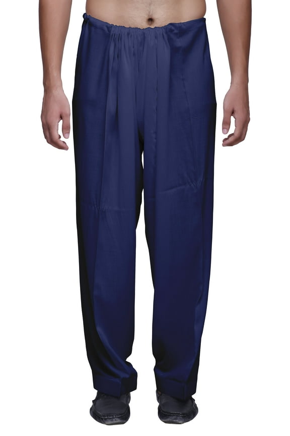 Solid Ready Made Adjustable Drawstring Pajama For Mens Ethnic Bottom Pant