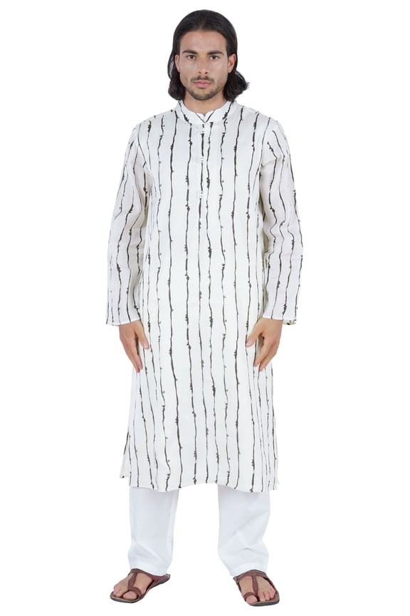 Traditional Party Wear Long Sleeve Kurta Mandarin Collar Neck Casual Wear