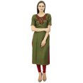 thumbnail image 1 of Atasi Women'S Rayon Straight Embroidered Salwar Kameez Dupatta Suit Set, 1 of 9