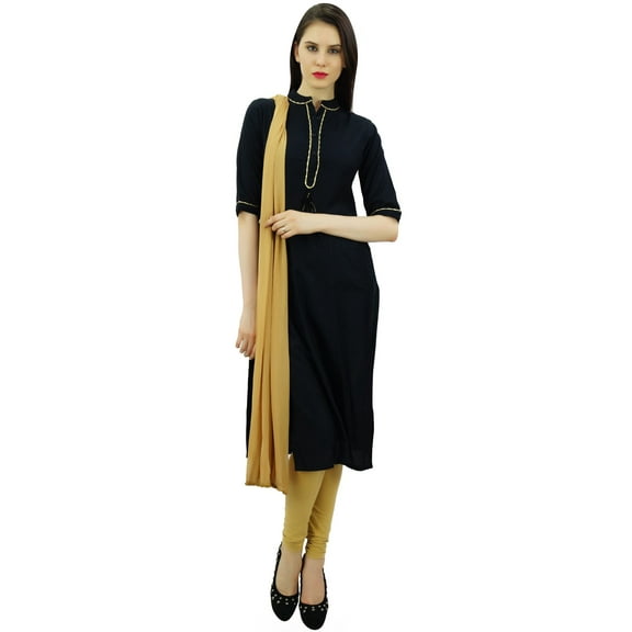 Atasi Women's Black Formal Salwaar Kameez Suit With Dupatta Indian Clothing-22