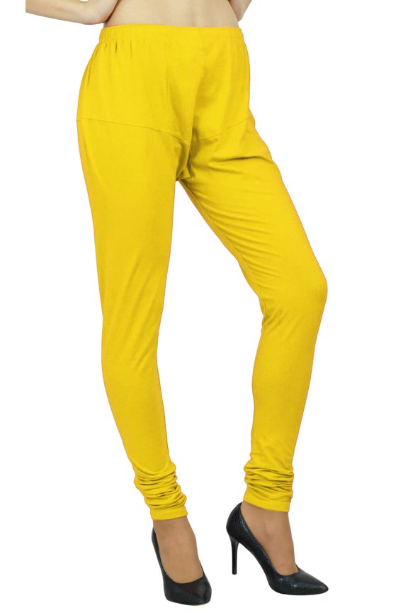 Women's Full Length Soft Cotton Leggings Stretchy Bottom Pants Free Size
