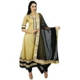 thumbnail image 1 of Atasi Womens Designer Beige Anarkali Readymade Salwaar Kameez with Dupatta, 1 of 8
