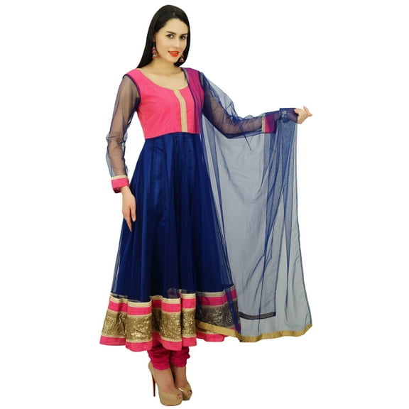 Atasi Womens Net Anarkali Salwaar Kameez Suit with Dupatta Ethnic Wear Dress