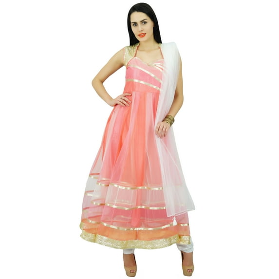 Atasi Womens Partywear Long Anarkali Suit With Dupatta Designer Suit