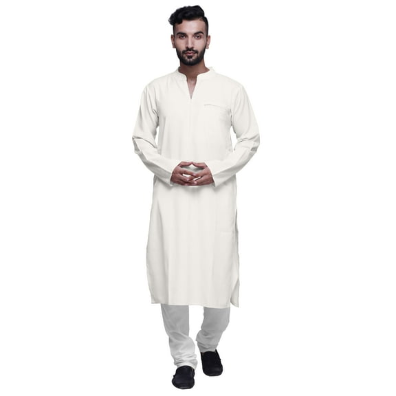 Atasi mens kurta Cotton Satin ethnic kurta for boys solid wedding Long kurta