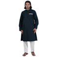 thumbnail image 1 of AtasiÂ&nbsp;Men's Henley Welt PocketÂ&nbsp;LongÂ&nbsp;KurtaÂ&nbsp;Solid Indian Ethnic Wear Clothing ForÂ&nbsp;Men's, 1 of 7