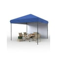 thumbnail image 1 of Ataucjin 10'x10' Pop up Canopy Tent with 210 D Oxford Fabric, Portable Instant Commercial Canopy Including 1Pcs Sidewalls 4 Stakes 4 Ropes 4 Sandbags for Farmers' Market, Patio, Outdoor, Camping, 1 of 6