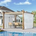 thumbnail image 1 of Ataucjin 10x10 Ft Outdoor Retractable Pergola with Canopy and Side Mesh Screen, Upgraded Gray Post Aluminum Pergola, Modern Pavilion for Backyard, Patio, Porch, Grape Trellis, 1 of 6