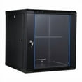 thumbnail image 1 of Ataucjin 12U Wall Mount Network Cabinet - 17.7" Deep Server Rack Enclosure with Locking Glass Door & Removable Side Panels, IT/AV Equipment Rack for Secure Data and Audio-Visual Installations, 1 of 7