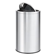 Ataucjin 13 gal Stainless Steel Trash Can, 50 L Kitchen Garbage Can, 70 Liter Swing Top Garbage Can with Removable Inner Bucket, Large Rubbish Bin Waste Container for Office, Hotel