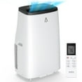 thumbnail image 1 of Ataucjin 15,000 BTU Portable Air Conditioners, Coolings Up to 850 Sq.Ft, 3-in-1 AC Unit with LED Function Display, Universal Casters, Installation Kit & Remote Control,For Home,Office,Tent,etc,White, 1 of 9