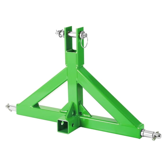 Ataucjin 3 Point Trailer Hitch 2" Receiver and Towing Ball Hitch with Hook Heavy Duty Cat.1 Tractor Drawbar 3Pt Quick Hitch Attachment