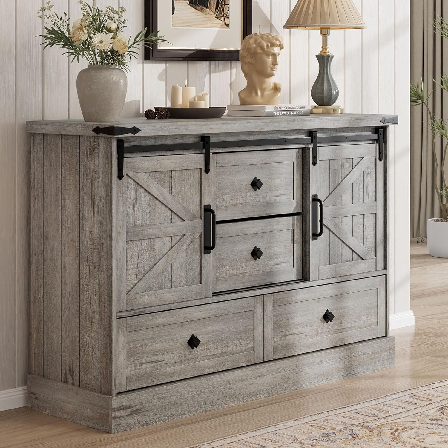 Ataucjin 4 Drawer Dresser for Bedroom, 45